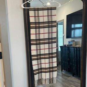 Plaid Fringe Scarf
